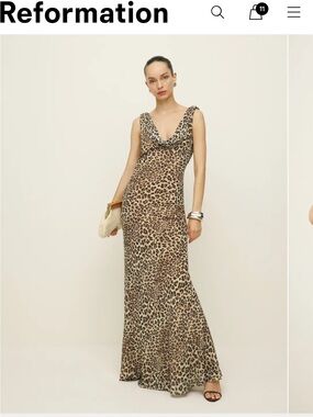 Reformation Leopard-Print Cavallo Maxi Dress